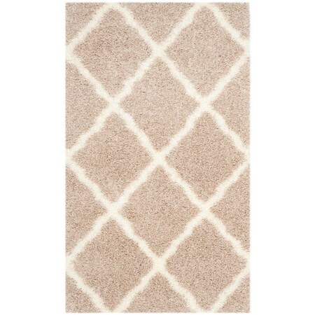 Safavieh Montreal Shag Small Rectangle RugBeige & Ivory 3 x 5 ft. SGM866C-3
